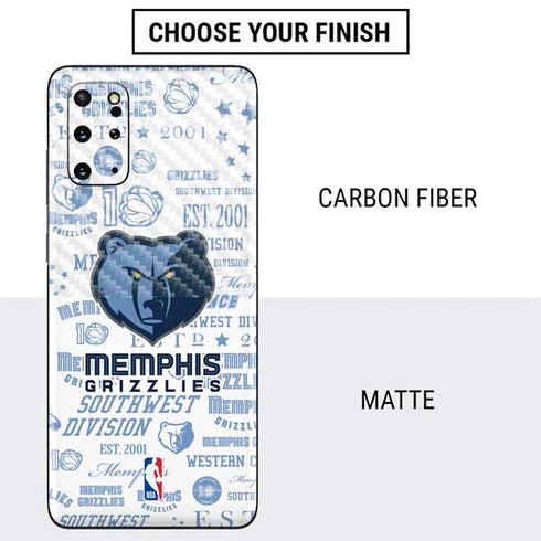 NBA Memphis Grizzlies Historic Blast Galaxy S20 Plus Skin